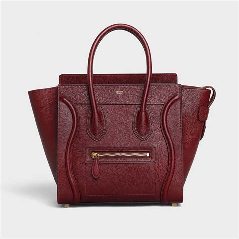 women celine micro luggage leather tote|Celine luggage micro shopper calfskin.